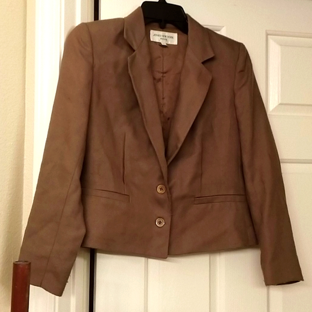 Brown work jacket jones New York 6p